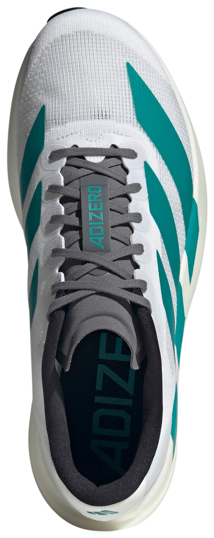 adidas Men's Adizero EVO SL Running Shoes - White/Teal/Grey - View 2