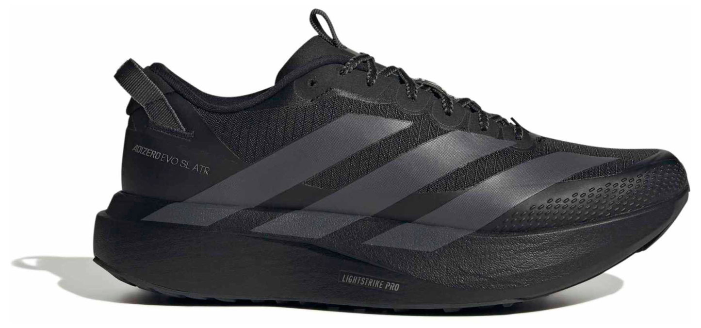 adidas Men's Adizero EVO SL ATR Running Shoes - Core Black/Grey Five/Silver Met. - View 1