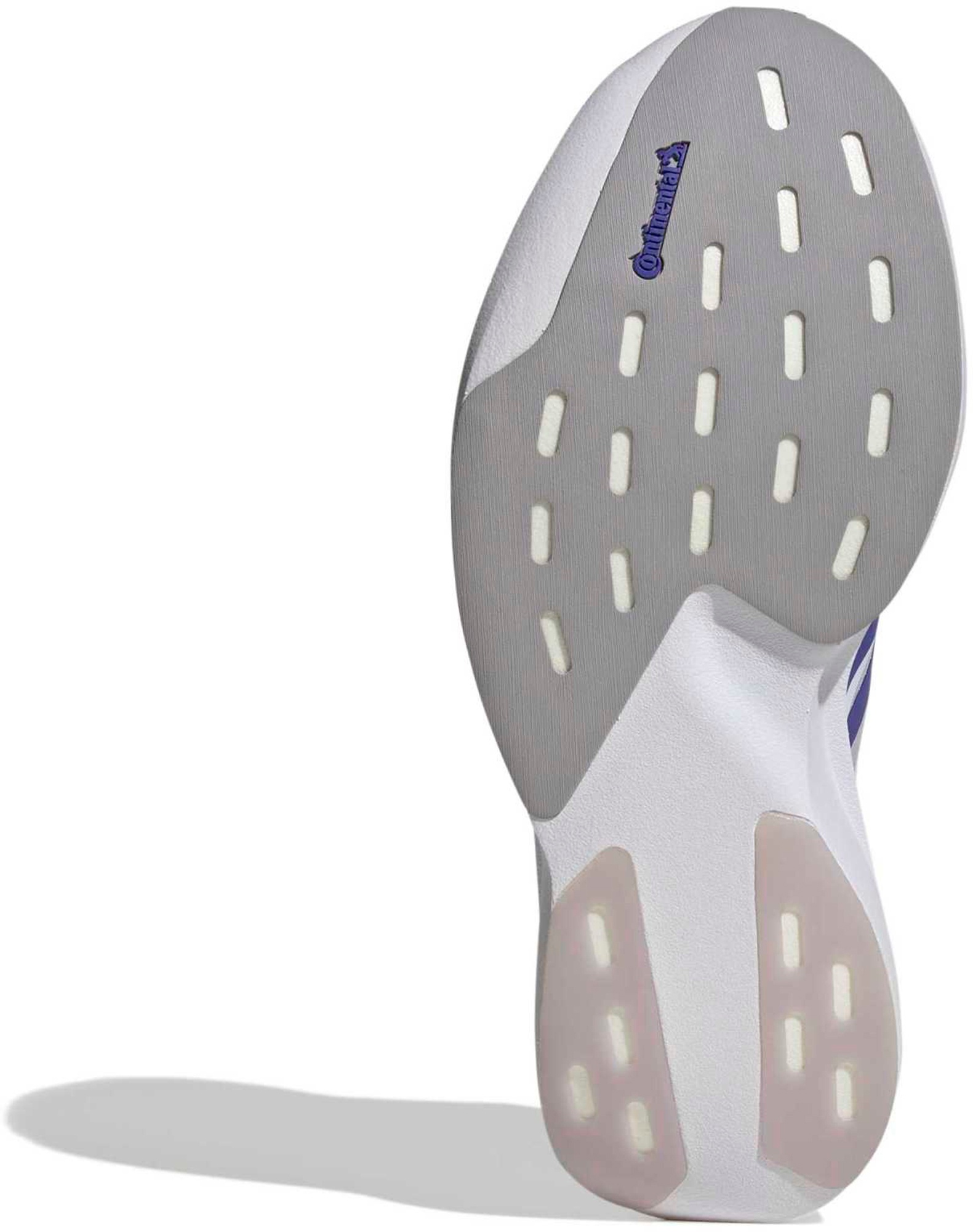adidas Women's Adizero EVO SL EXO  Running Shoes - Silver Dawn/Solar Purple/Frozen Purple - View 3