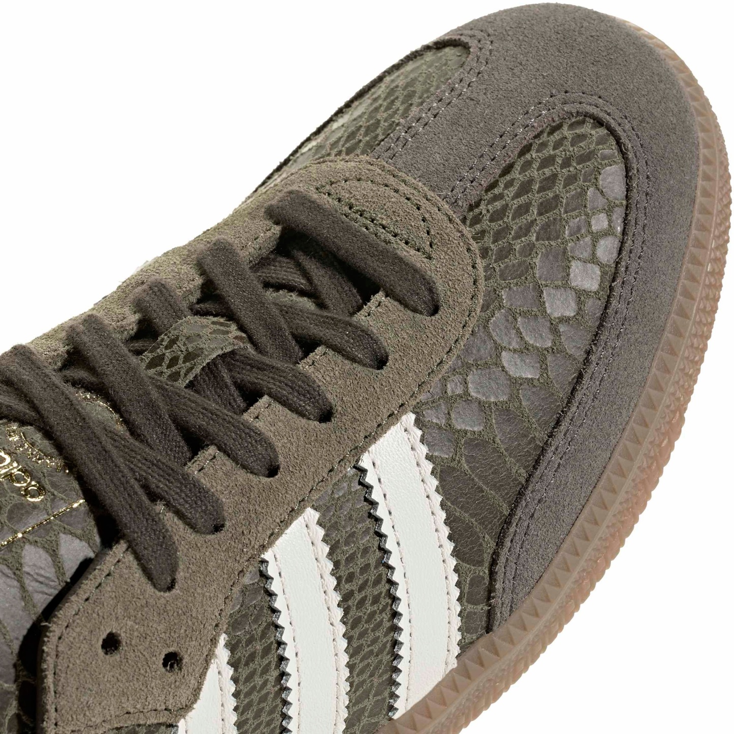 adidas Samba OG Shoes - Snake Olive/White - View 7