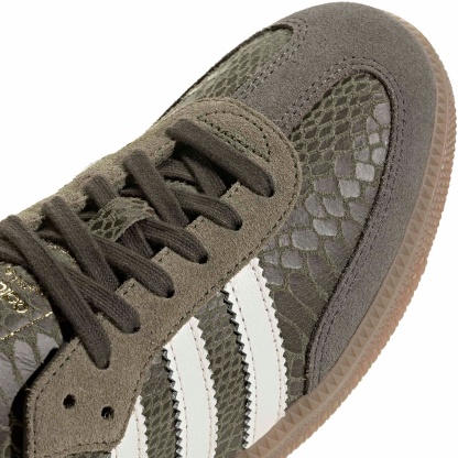 adidas Samba OG Shoes - Snake Olive/White - View 7