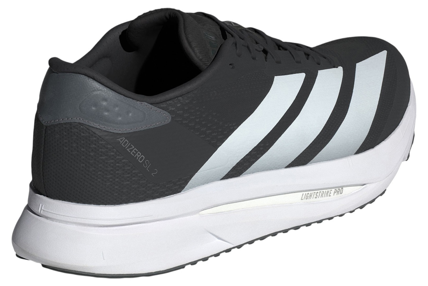 adidas Men's Adizero Sl2 Running Shoes - Black/White/Grey - View 6