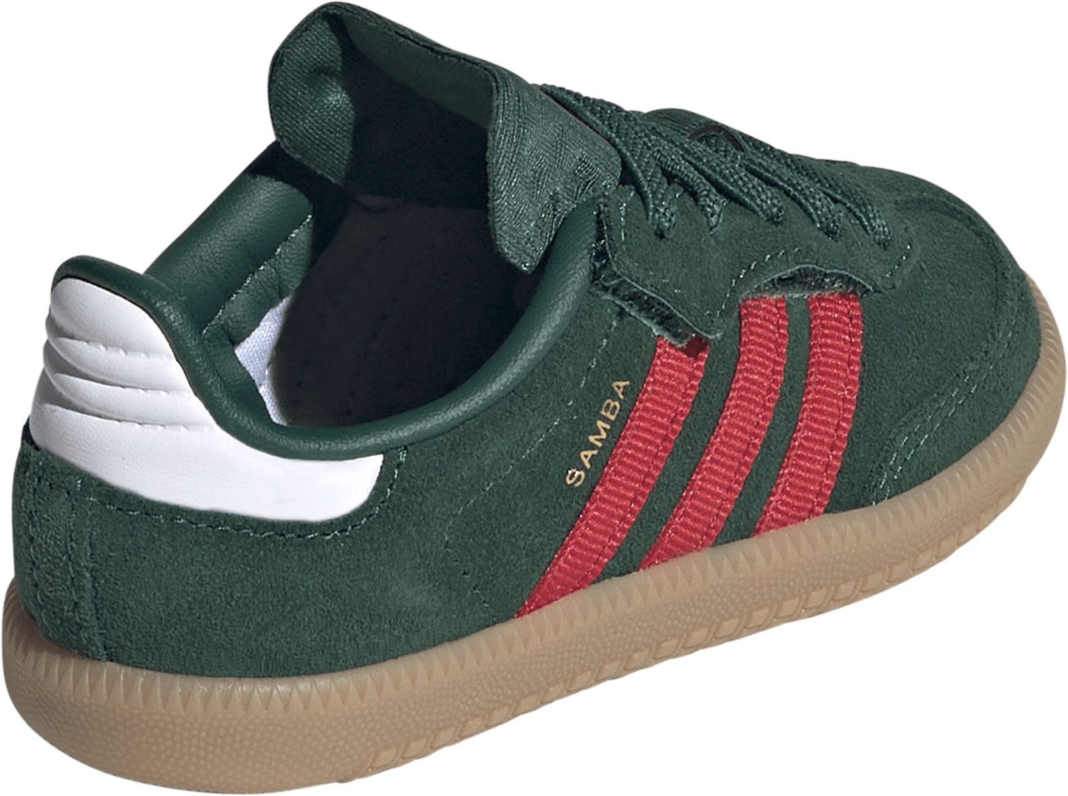 adidas Toddler FIFA World Cup Samba OG Comfort Closure Elastic Lace Shoes - Team Dark Green/Better Scarlet/Gum - View 8