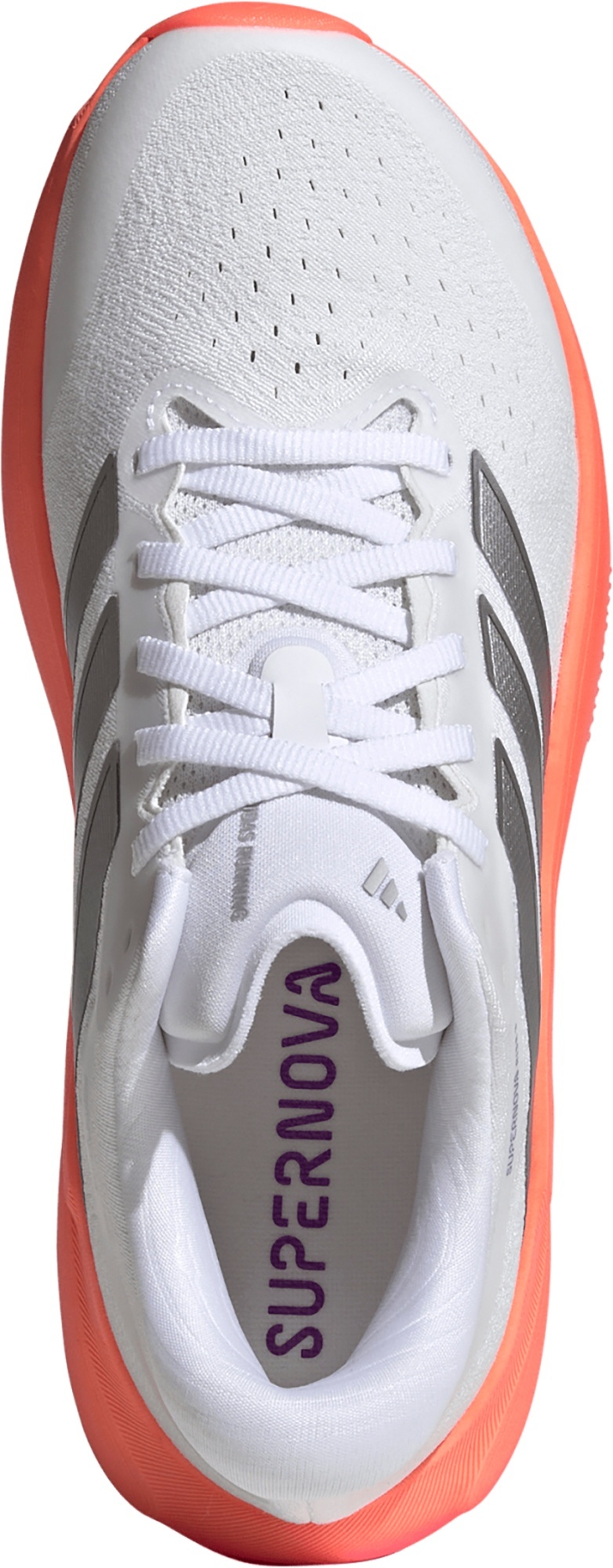 adidas Women's Supernova 3 Running Shoes - White/Silver Metallic/Lucid Pink - View 2