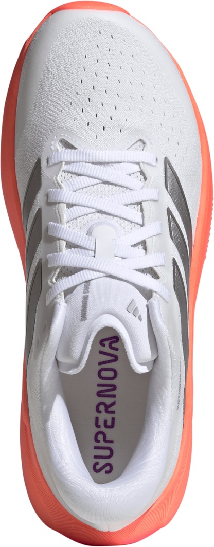 adidas Women's Supernova 3 Running Shoes - White/Silver Metallic/Lucid Pink - View 2