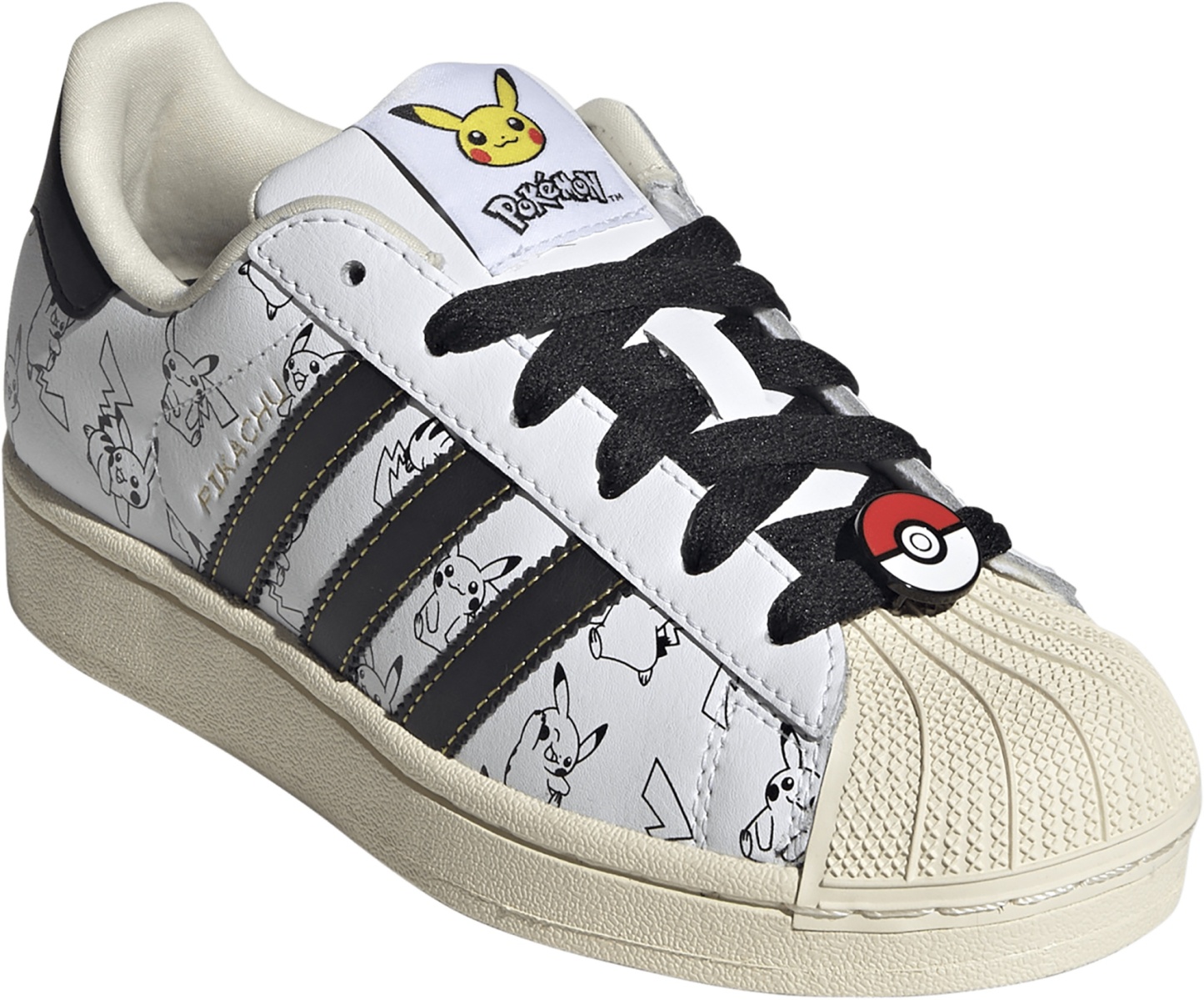 adidas Kids' Grade School Superstar II Shoes - Ftwr White/Core Black/Gold Met. - View 6