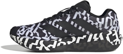 adidas Men's Adizero Dropset Pro Training Shoes - White/Black - View 4