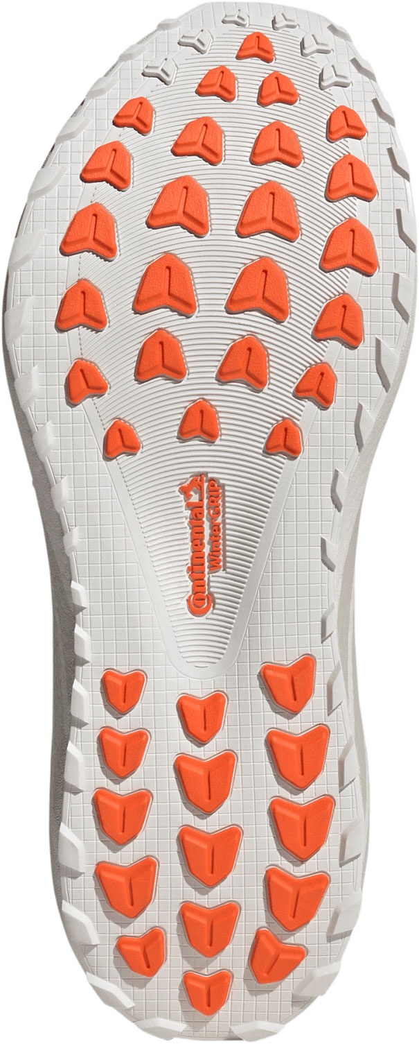 adidas Men's Hyperboost GTX Shoes - Crystal White/Orbit Grey/Orange - View 3