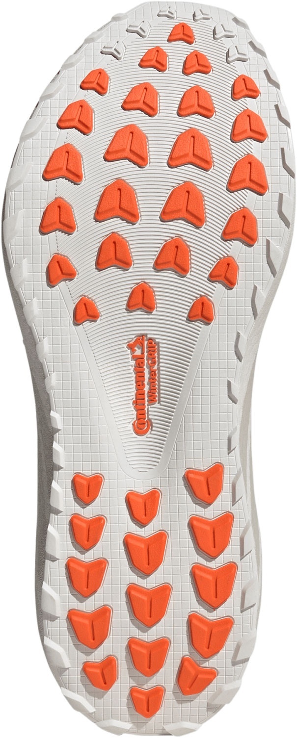 adidas Men's Hyperboost GTX Shoes - Crystal White/Orbit Grey/Orange - View 3