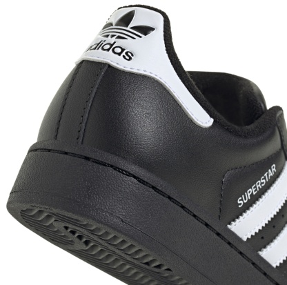 adidas Kids' Grade School Superstar II Shoes - Black/White - View 8