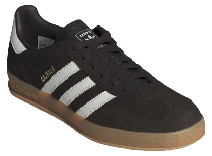 adidas Men's Gazelle Indoor Shoes - Coffee/White - View 5