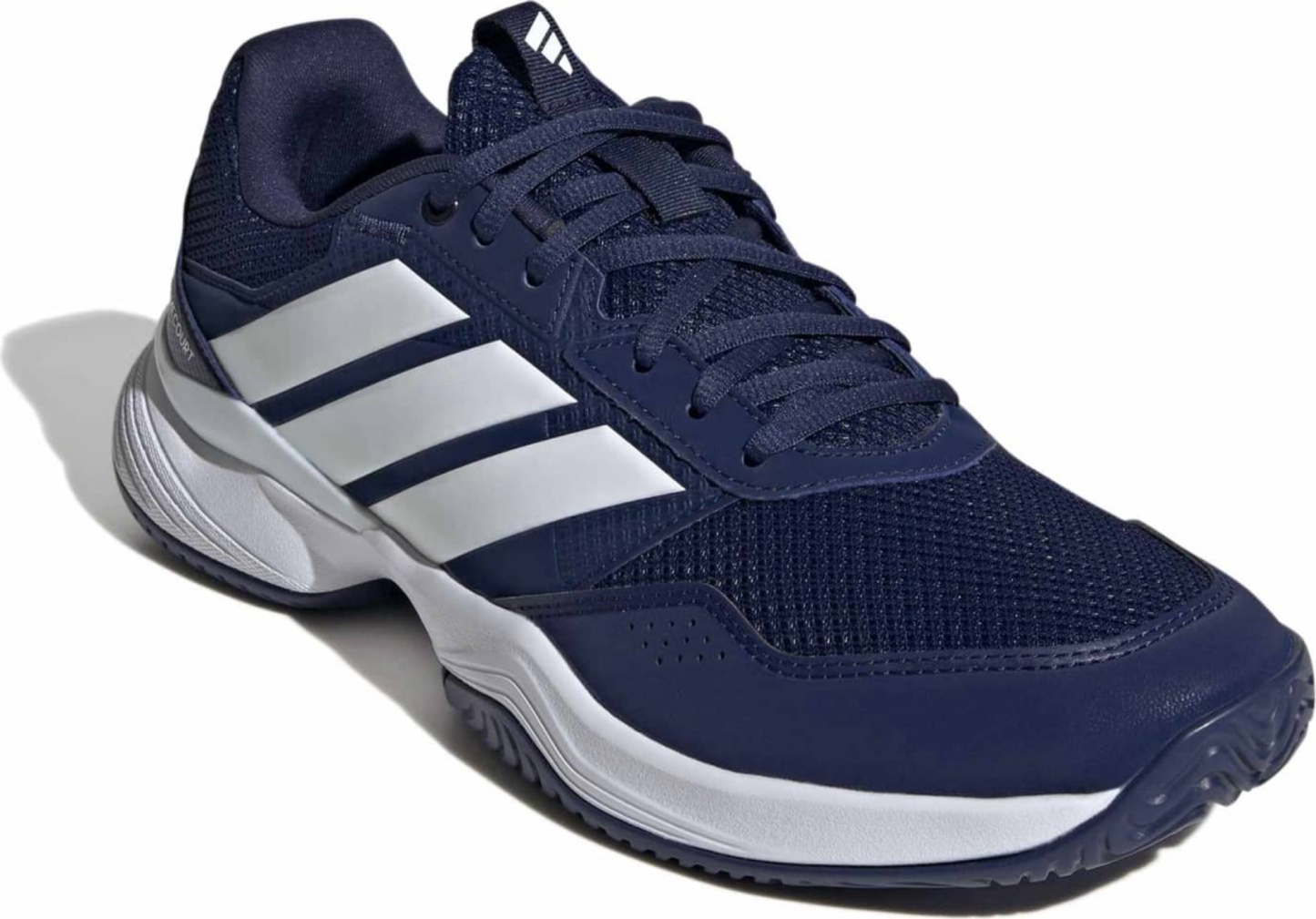 adidas Men's GameCourt 3 All Court Tennis Shoes - Dark Blue/Ftwr White/Core Blk - View 8