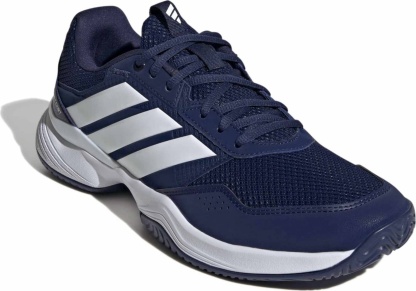 adidas Men's GameCourt 3 All Court Tennis Shoes - Dark Blue/Ftwr White/Core Blk - View 8