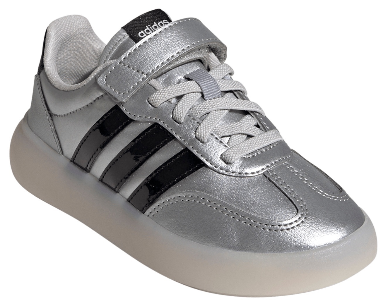 adidas Kids' Preschool Barreda Decode Shoes - Silver Met/Core Black/Chalk White - View 6