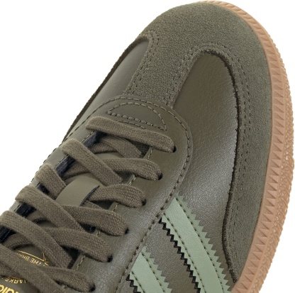 adidas Kids' Grade School Samba OG Shoes - Olive Strata/Tent Green/Gum4 - View 7