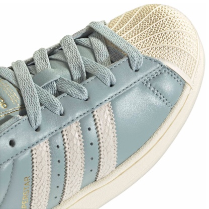 adidas Women's Superstar II Shoes - Cream White/Wonder Sage - View 7