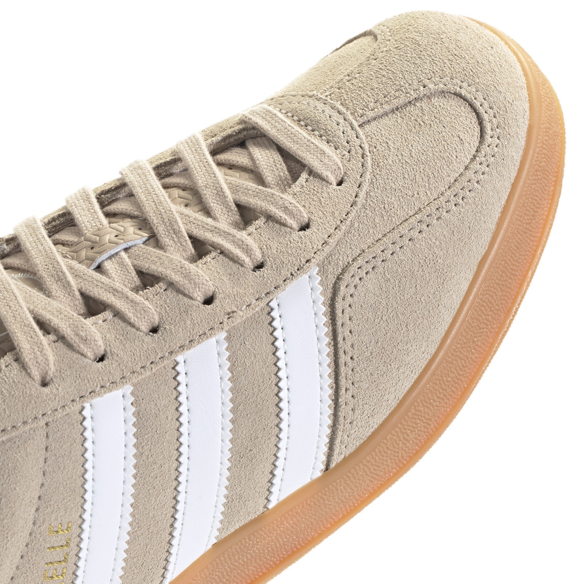 adidas Men's Gazelle Indoor Shoes - Beige/White - View 7
