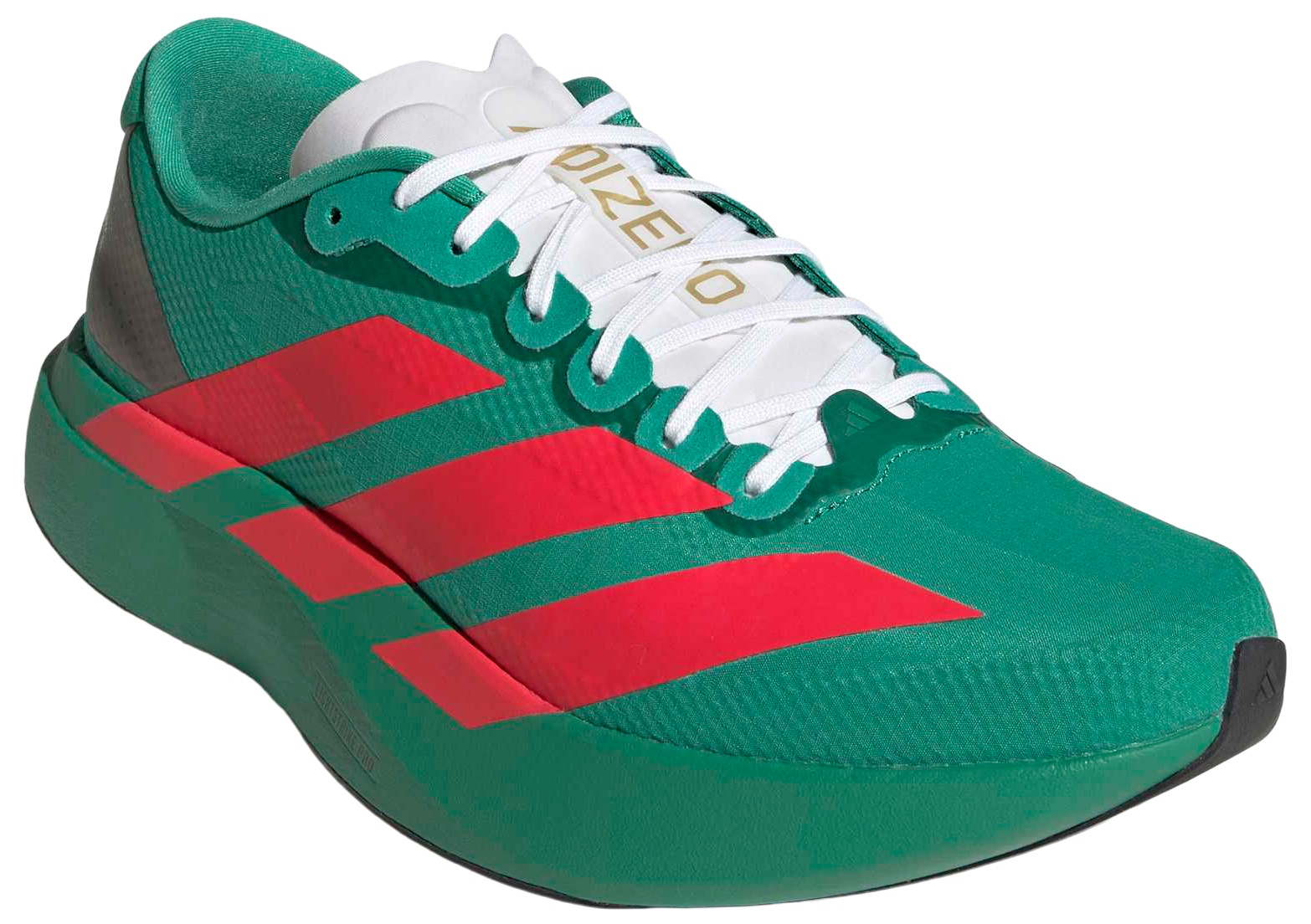 adidas Men's Adizero EVO SL Woven Running Shoes - Court Green/Lucid Red/Ftwr White - View 7