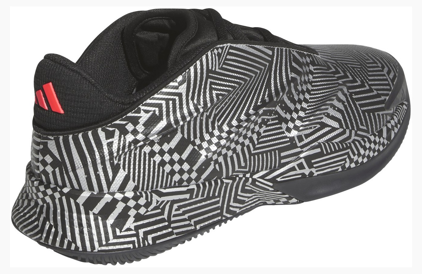 adidas Crazy Energy+ Basketball Shoes - Black/White/Red - View 6