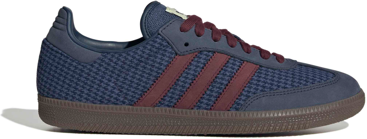 adidas Samba OG Shoes - Hndstooth Indg/Maroon - View 1