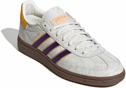 adidas Men's Handball Spezial Shoes - Core White/Collegiate Purple/Crew Yellow - View 6