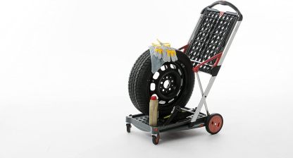 CLAX® The Original | Made in Germany | Multi use Functional Collapsible Carts | Mobile Folding Trolley | Shopping Cart with Storage Crate (Pink)
