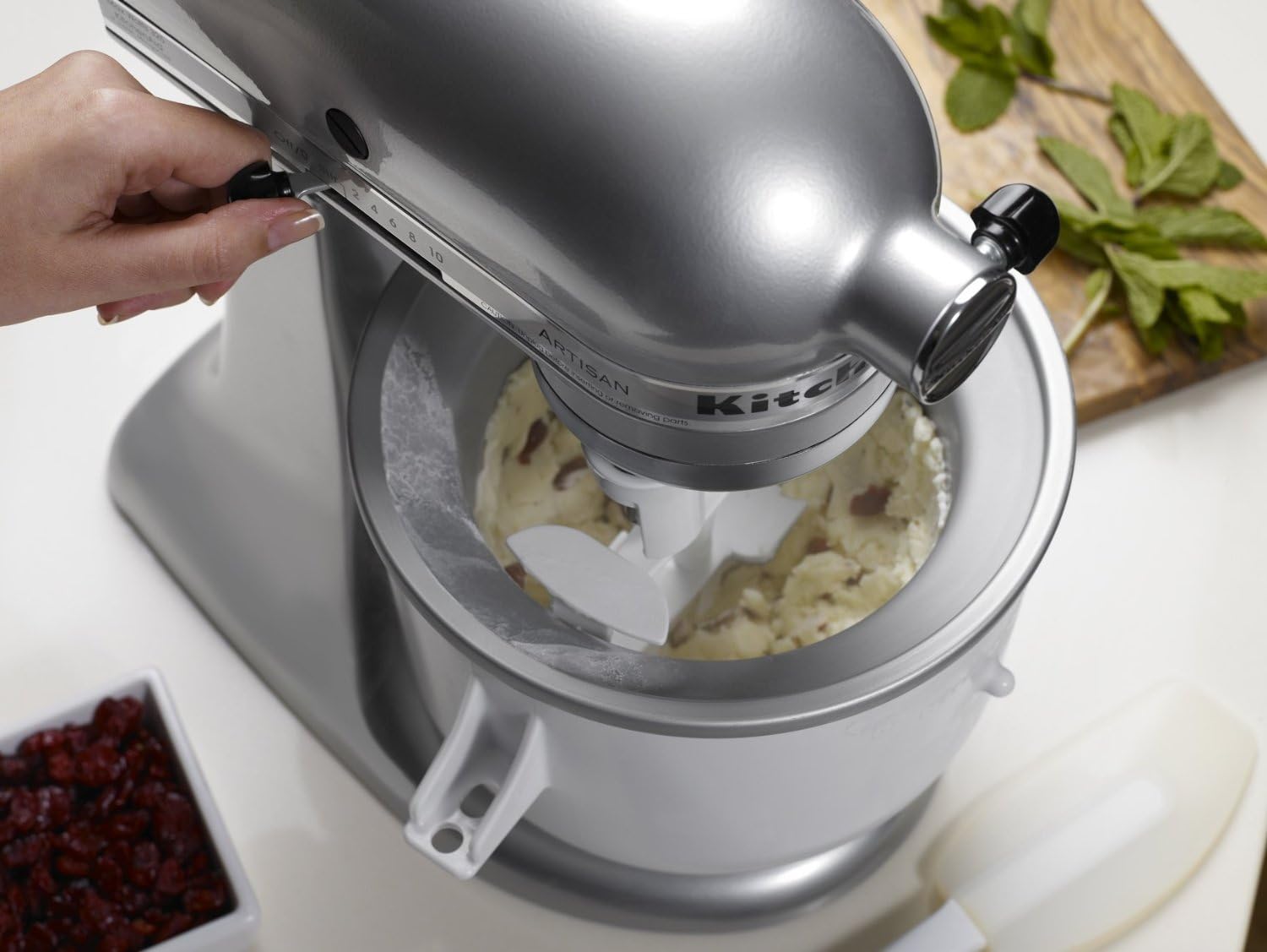 KitchenthtAid Ice Cream Maker Attachment w/ Ice Cream Scoop