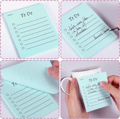 9 Pack to Do List Sticky Notes, Self-Stick Sticky Notes, Colorful Sticky Notes Pad with Lines, Do List Notepads for School Office Meeting Home Plan Reminder Stationery Supplies(450 Sheets,10 * 7cm)