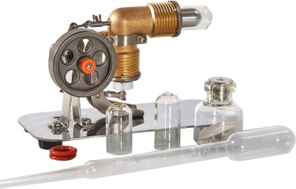 Mini Hot Air Stirling Engine Motor Model Educational Toy Kits Electricity HA001