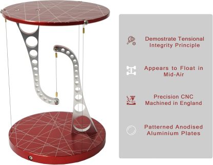 Kontax Tensegrity ,3.6D x 3.6W x 4.96H in, Maroon