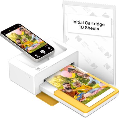 KODAK Dock Plus 4PASS Instant Photo Printer, 4x6 inches, 90 Sheets Bundle