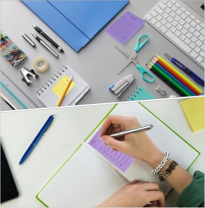 9 Pack to Do List Sticky Notes, Self-Stick Sticky Notes, Colorful Sticky Notes Pad with Lines, Do List Notepads for School Office Meeting Home Plan Reminder Stationery Supplies(450 Sheets,10 * 7cm)