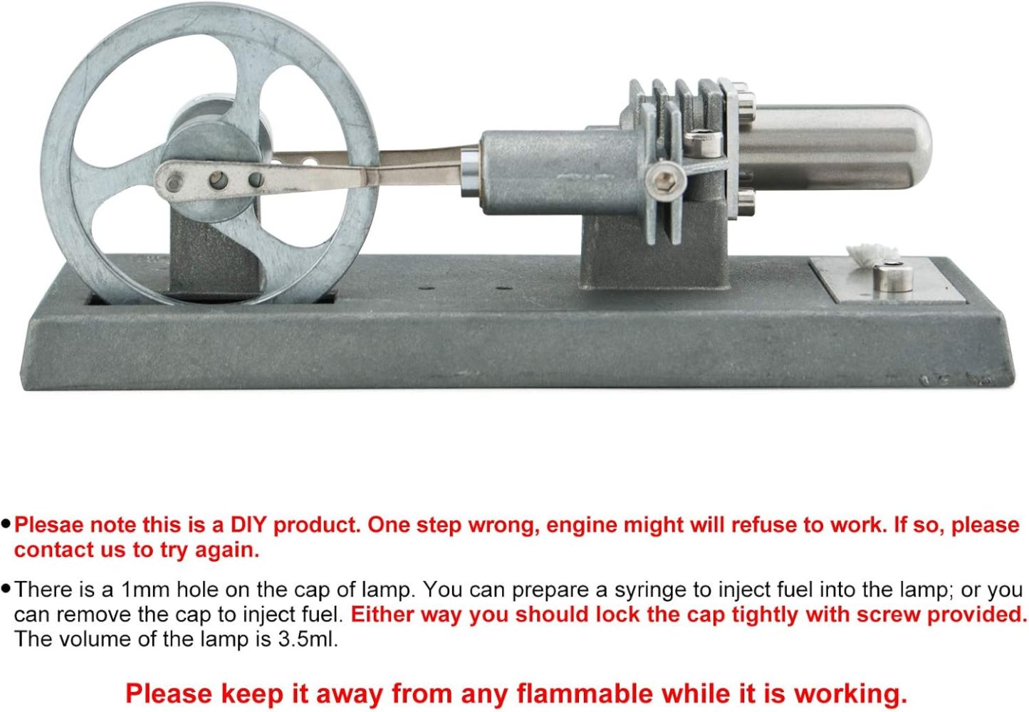 Hot Air Stirling Engine Assembly Kit: Spend 30 Minutes to Build Your Own Stirling Engine