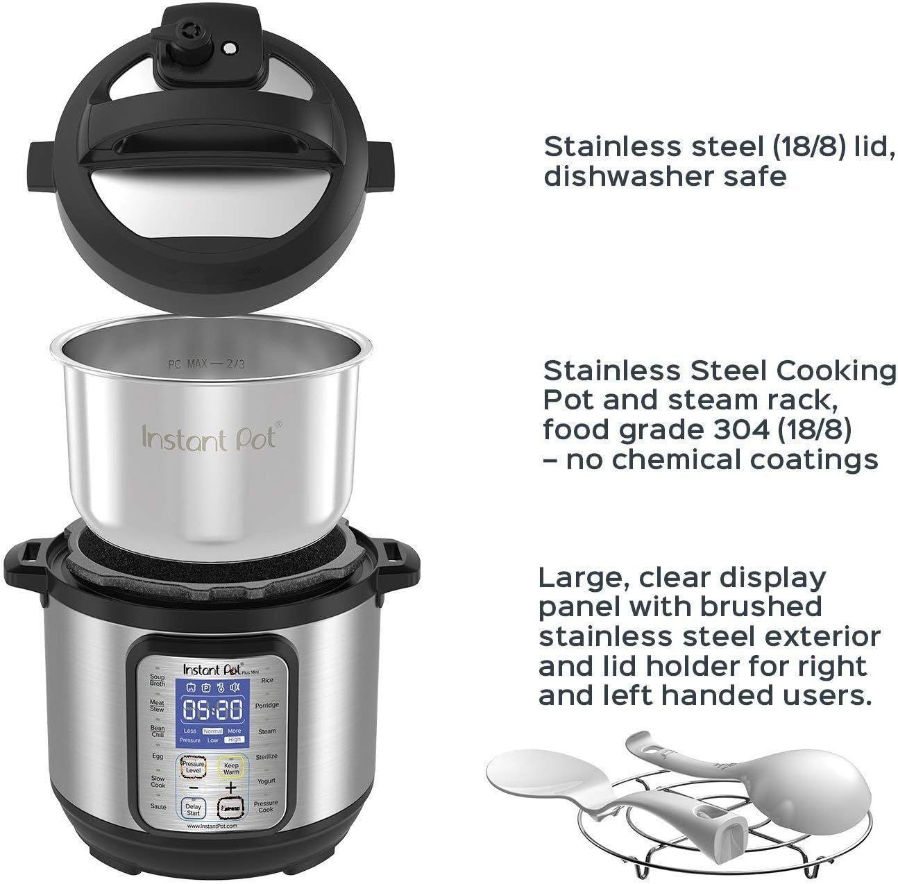 【Hurry, Limited Stock】Instathtnt Pot 6qt Dthtuo Plus 9-in-1 Electric Pressure Cooker Pressure Cooker