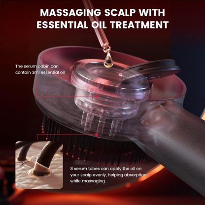 Breo Scalp3 Scalp Massaging Brush, Shiatsu Hair Scalp Massager with IPX7 Waterproof, Cordless & Portable, Electric for Scalp & Hair, Head, Home Relaxation