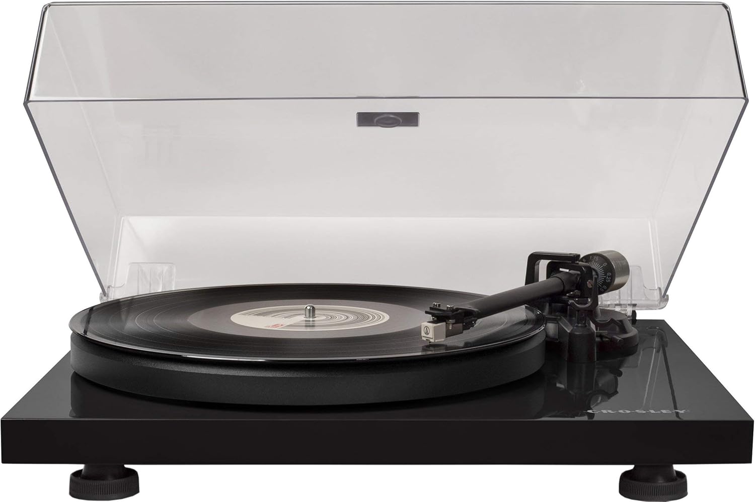 Crosley C6B-WH Belt-Drive Bluetooth Turntable Record Player with Adjustable Tone Arm, White