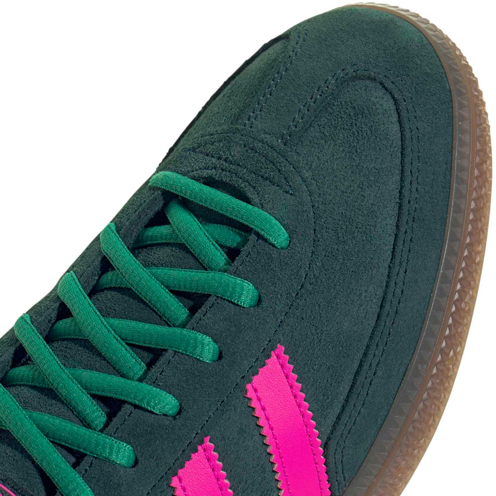adidas Men's Handball Spezial Shoes - Aurora Ivy/Shock Pink/Gum - View 2