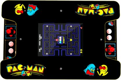 Arcade1Up PAC-Man Head-to-Head Arcade Table with 12 Games, Multiplayer Control Panel, & 17-Inch Color LCD Screen, Black Series Edition