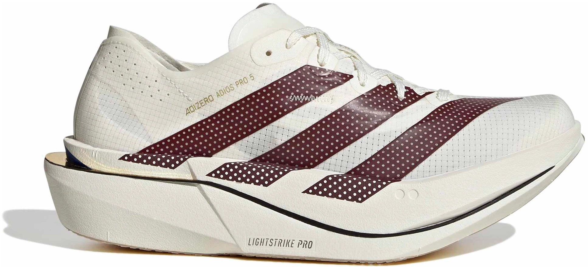 adidas Women's Adizero Adios Pro 5 Running Shoes - Off White/Shadow Red/Team Royal Blue - View 1