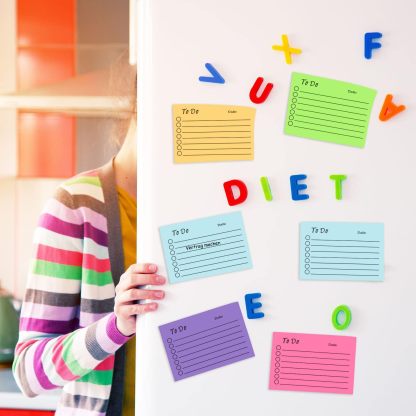 9 Pack to Do List Sticky Notes, Self-Stick Sticky Notes, Colorful Sticky Notes Pad with Lines, Do List Notepads for School Office Meeting Home Plan Reminder Stationery Supplies(450 Sheets,10 * 7cm)