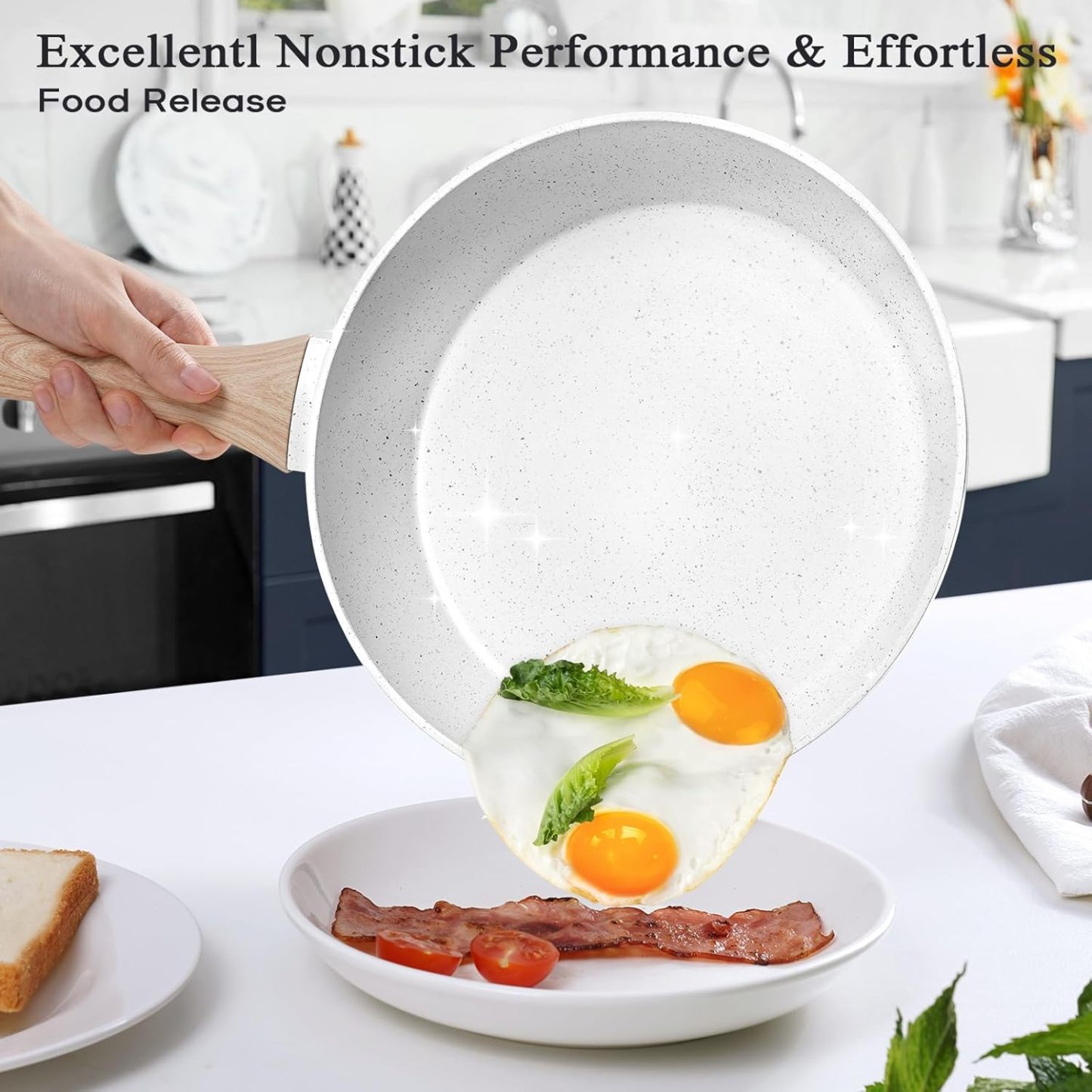 SOthtDAY 12 Pcs Nonstick Pots and Pans Cookware Sets