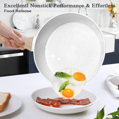 SOthtDAY 12 Pcs Nonstick Pots and Pans Cookware Sets