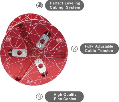 Kontax Tensegrity ,3.6D x 3.6W x 4.96H in, Maroon