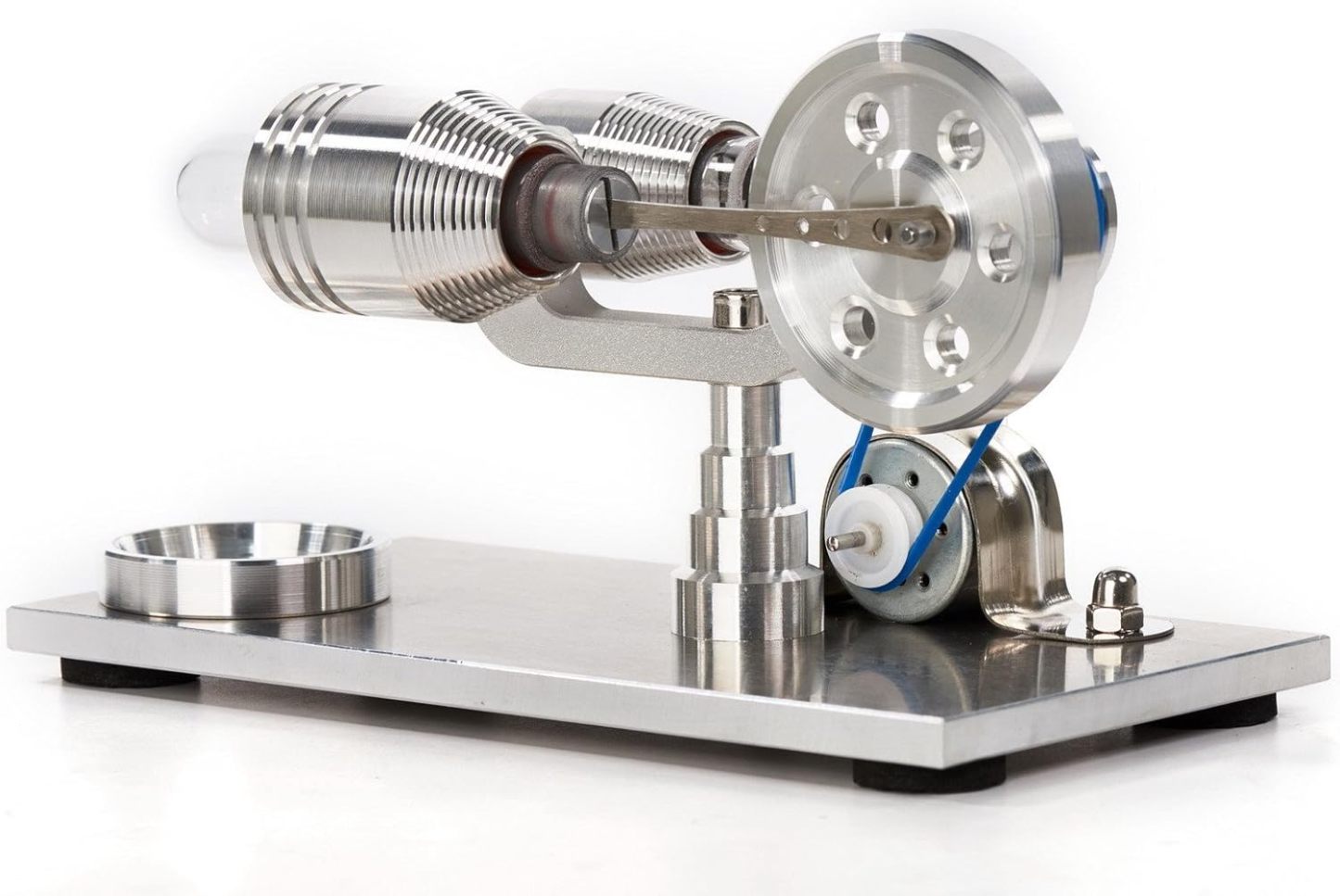 Hot Air Stirling Engine Motor Model Educational Toy Electricity Generator Colorful LED (SC001)