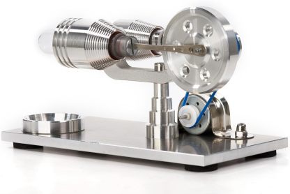 Hot Air Stirling Engine Motor Model Educational Toy Electricity Generator Colorful LED (SC001)