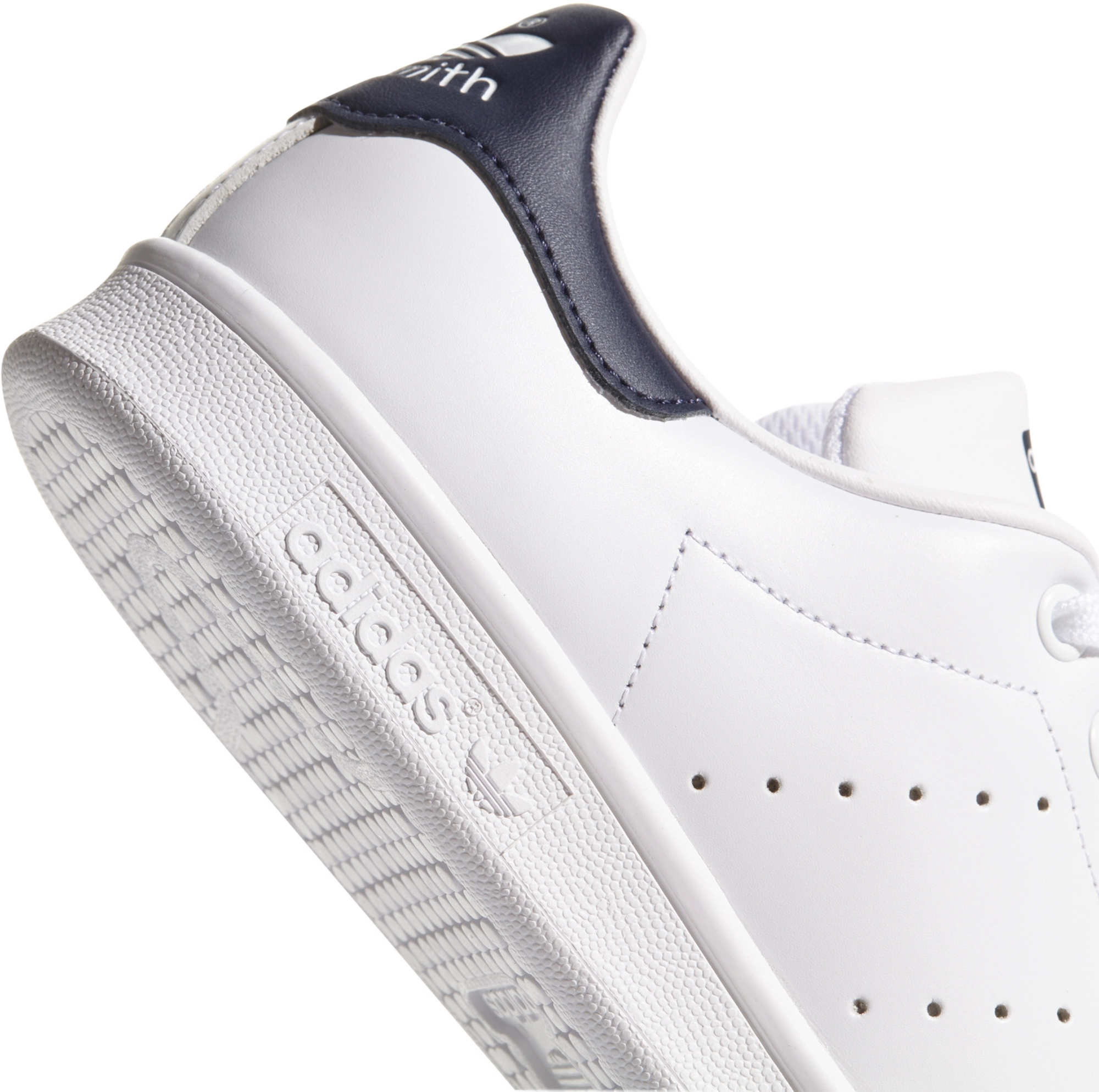 adidas Originals Men's Stan Smith Shoes - White/Navy - View 8
