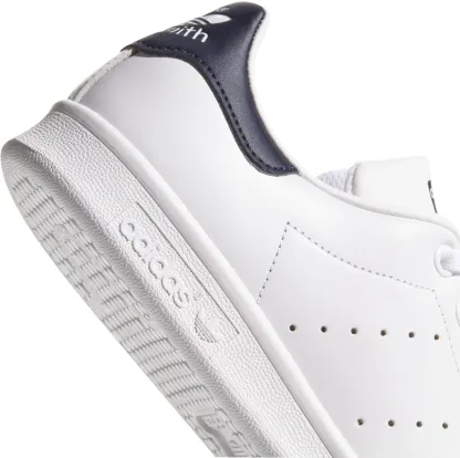 adidas Originals Men's Stan Smith Shoes - White/Navy - View 8