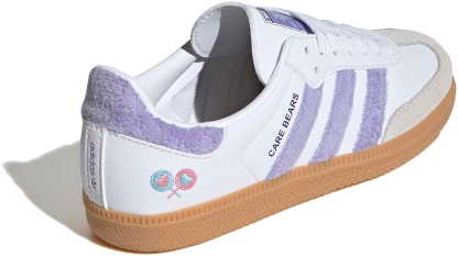 adidas Kids' Grade School Samba Care Bear Shoes - Light Purple/White/Blue Dawn - View 6