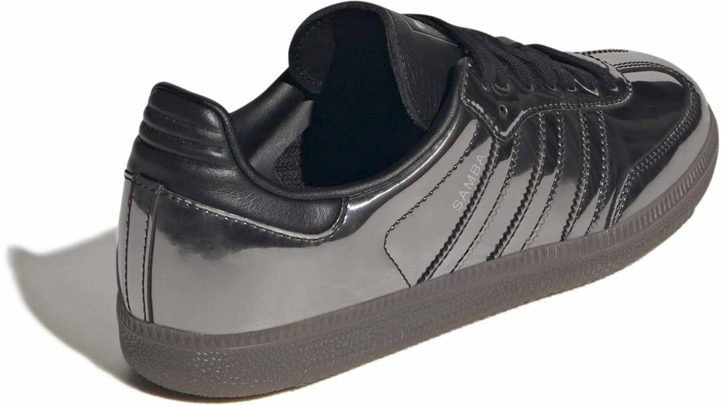 adidas Women's Samba OG Shoes - Chrome Black/Gum5 - View 5