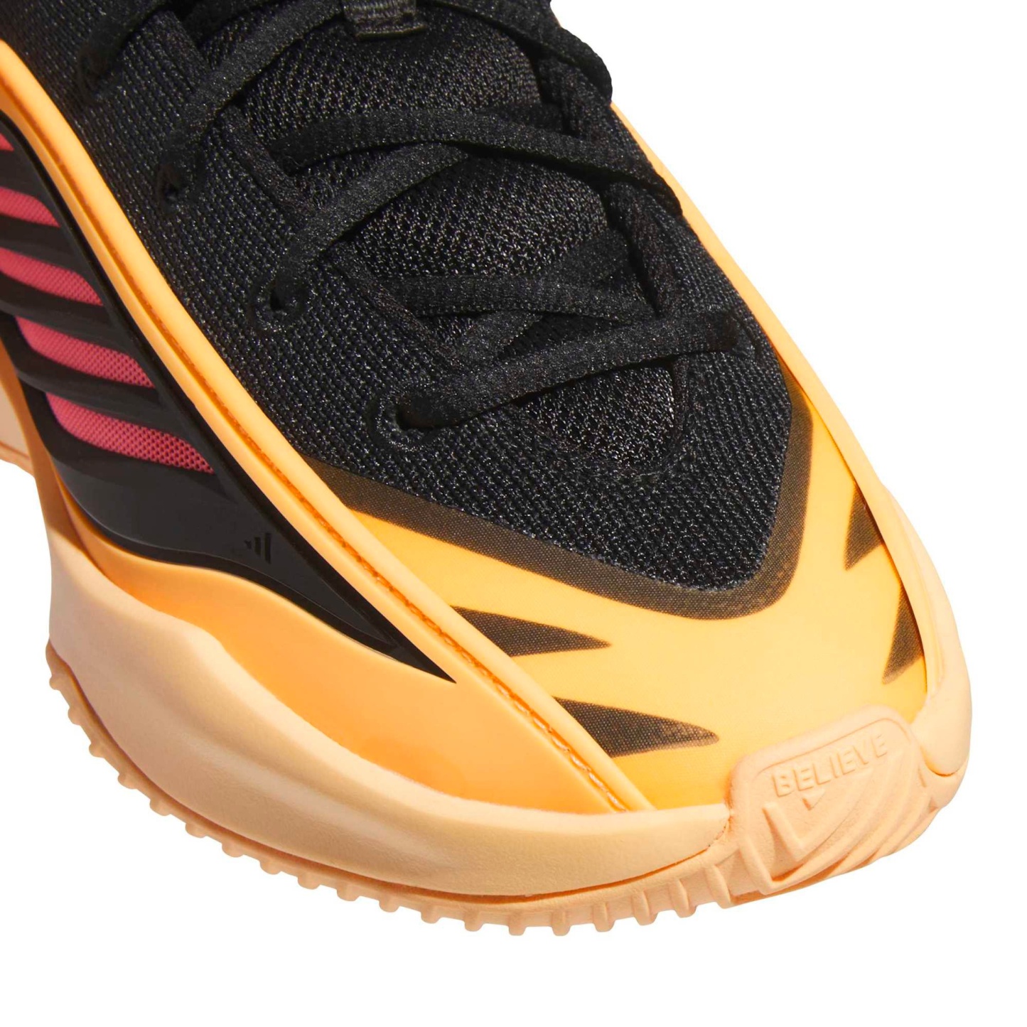 adidas Kids' Grade School Believe That. 1 Basketball Shoes - Acid Orange/Core Black/Acid Red - View 7